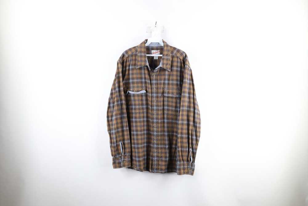 Gap × Vintage Vintage Gap Flannel Collared Button… - image 1