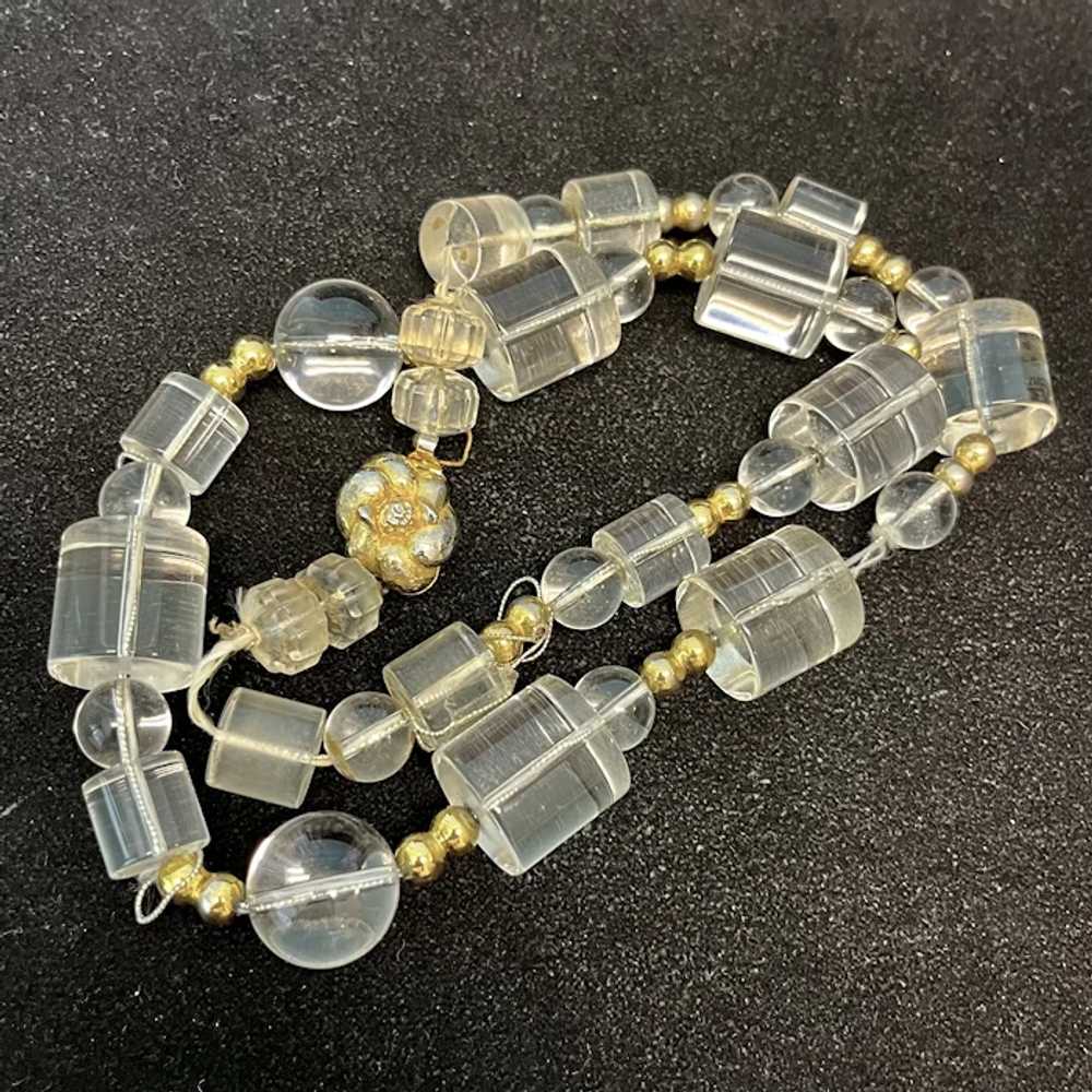 27 Inch Vintage Ca1950's Lucite Necklace - image 5