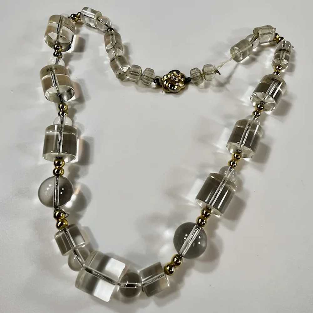 27 Inch Vintage Ca1950's Lucite Necklace - image 6