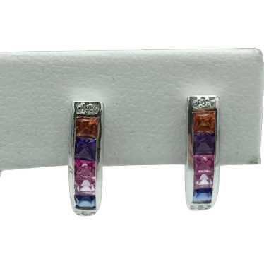 10KW Sapphire & Diamond Earrings