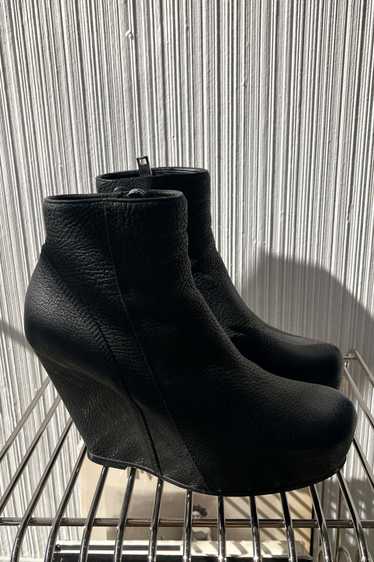 Rick Owens Black Platform Booties Sz. 36.5