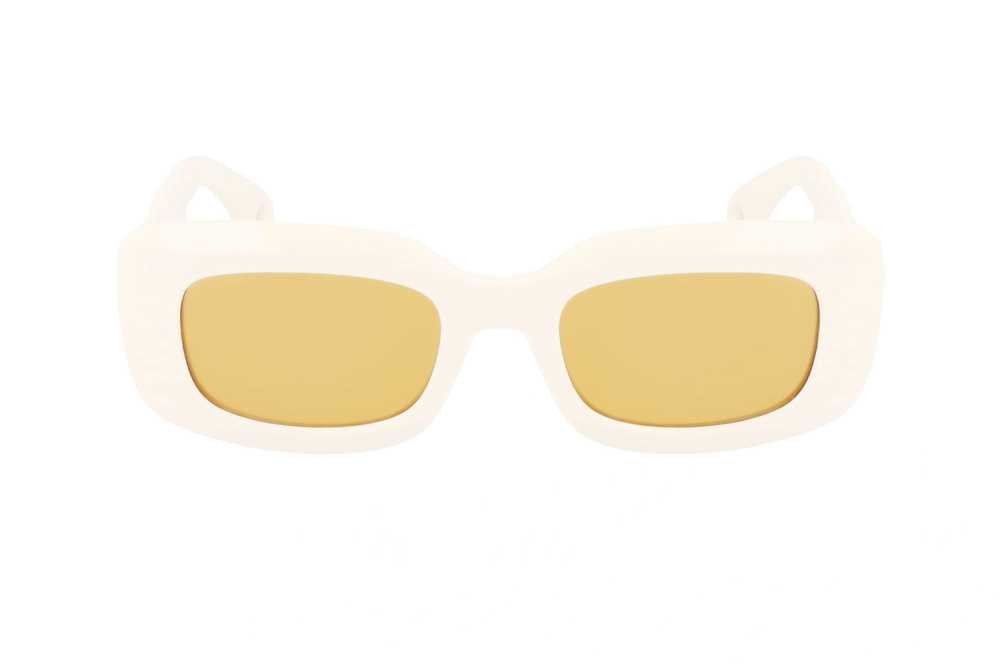 Managed by hewi Lanvin White Rectangular Sunglass… - image 2