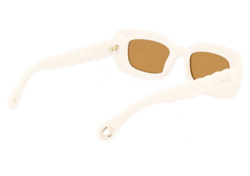 Managed by hewi Lanvin White Rectangular Sunglass… - image 3