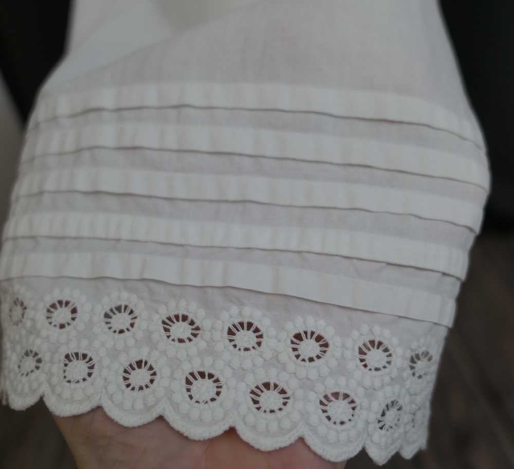 Antique Victorian Long White Pantaloons, Pettipan… - image 4