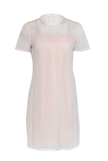 Akris Punto - Ivory Mesh w/ Blush Pink Sz 8 - image 1