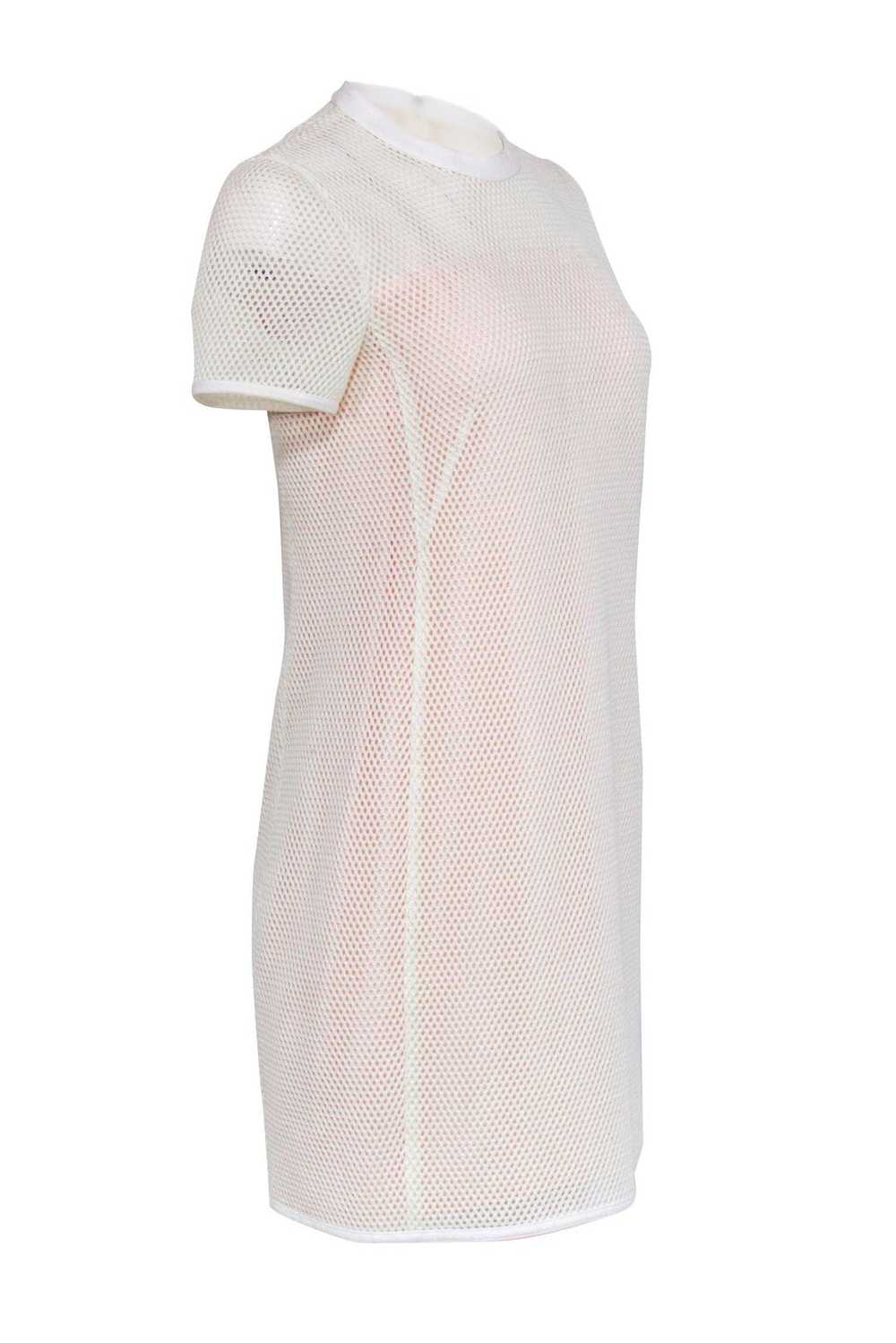 Akris Punto - Ivory Mesh w/ Blush Pink Sz 8 - image 2