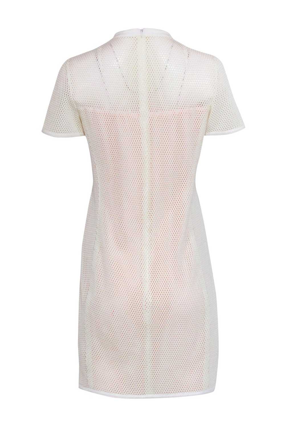 Akris Punto - Ivory Mesh w/ Blush Pink Sz 8 - image 3