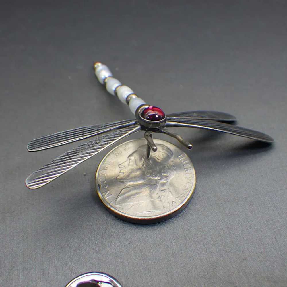 Artisan Handmade Dragonfly Pin, His or Hers, Vint… - image 2