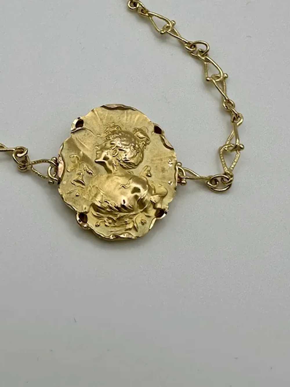 French 18K Art Nouveau Bracelet- One Of A Kind - image 3