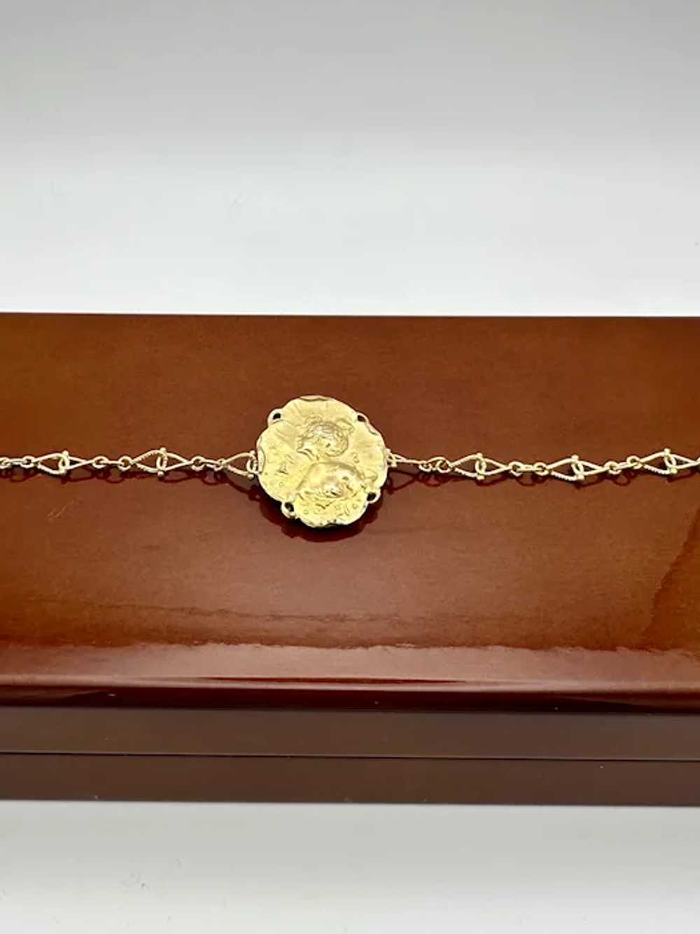 French 18K Art Nouveau Bracelet- One Of A Kind - image 9