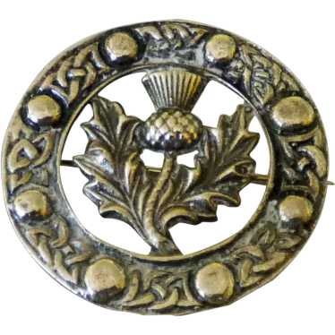Edinburgh Scotland Sterling Thistle Pin