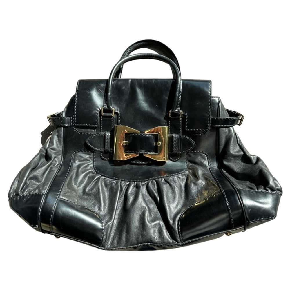 Gucci Dialux Queen Bag Leather in Black - image 1