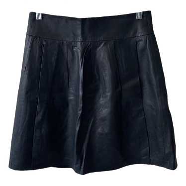 Vince Leather mini skirt