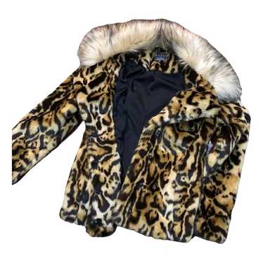 GUESS Women's Faux-Fur-Trim Faux-Leather Belted Jacket - Macy's