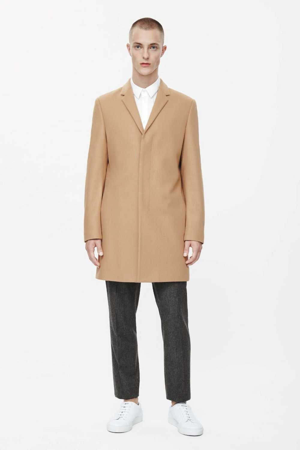 Cos Cos Wool Cashmere Brown Camel Mens Coat Jacke… - image 2