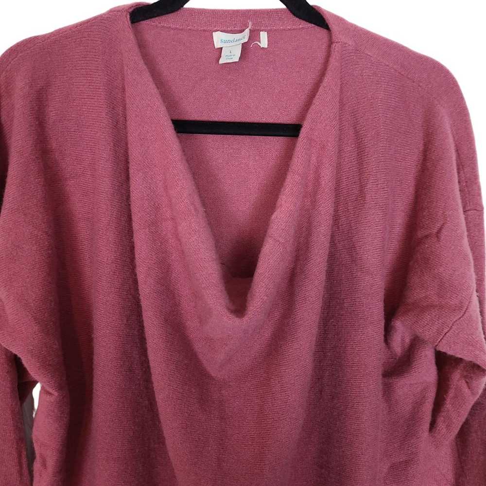 Other Sundance Womens L Pink Long Sleeves Cowl Ne… - image 3