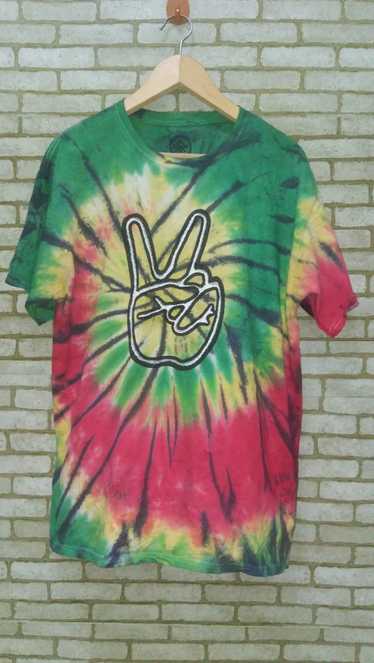 Custom × Peace UNLTD Peace Symbol Tie Dye T shirt