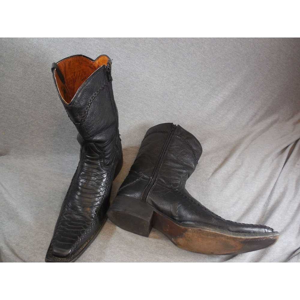 Handmade Innovations Boots Men Sz 27 Mex 8 Men Bl… - image 6
