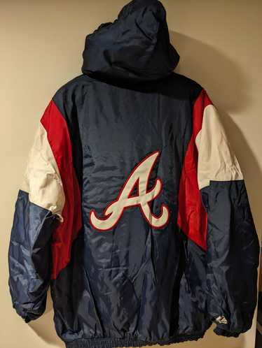 RARE! Vintage MLB Atlanta Braves Green Starter Bomber Baseball Jacket Sz  Large