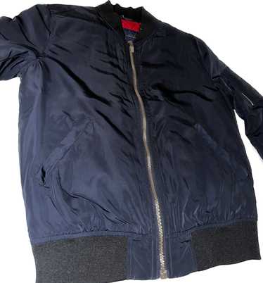 Zara navy bomber top jacket