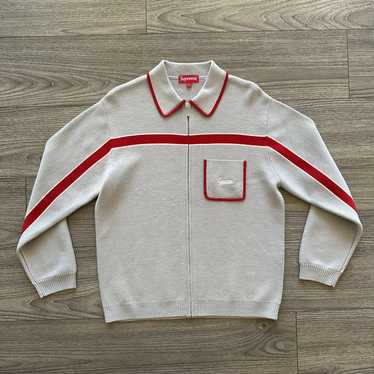 Supreme Supreme Chest Stripe Zip Up Cardigan - image 1