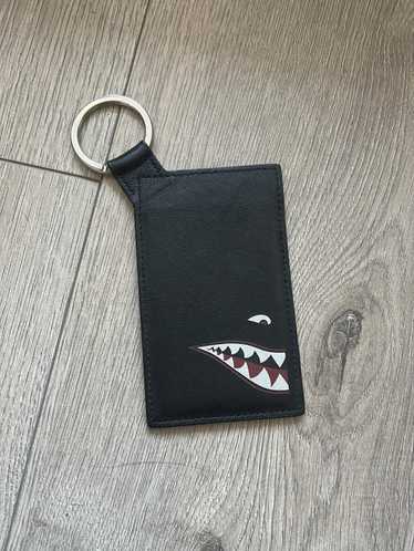 Hermes Leather Pass case shark Bag charm