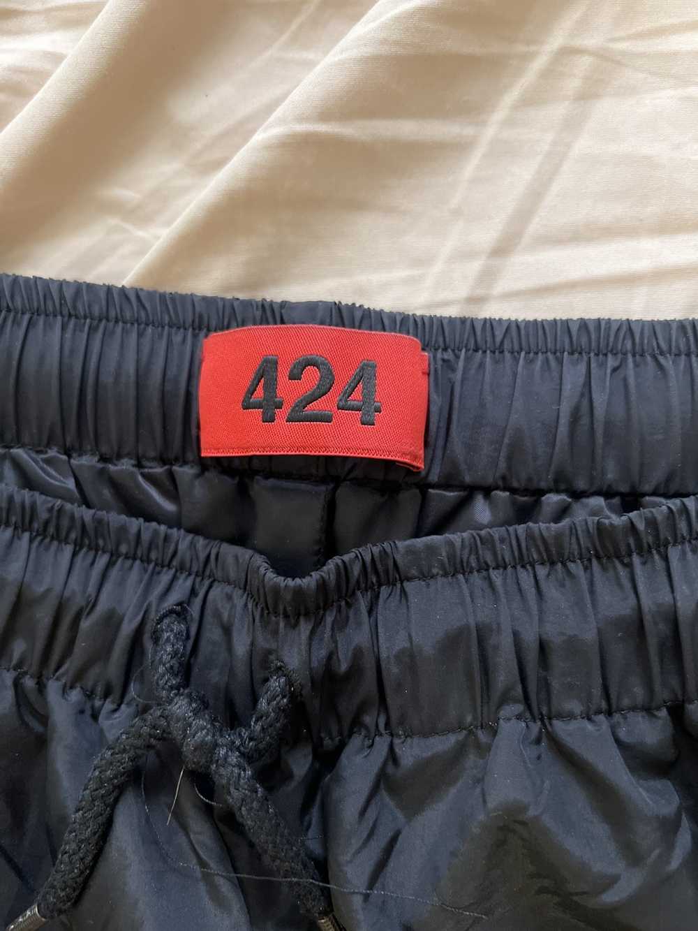 424 On Fairfax Raw Hem Layered Shorts - Black - image 5