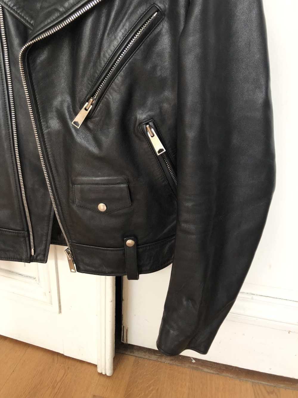 Sandro Heavy Biker Leather Jacket - image 3