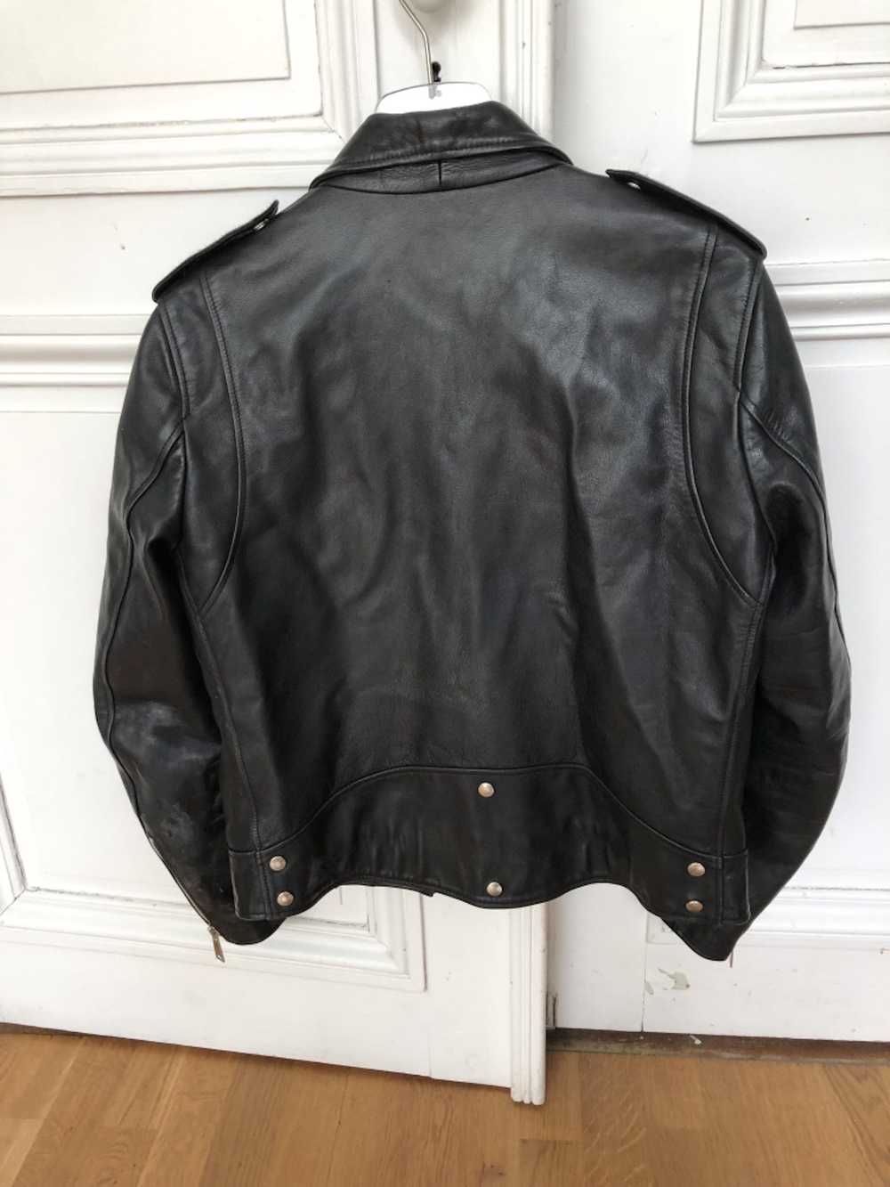 Sandro Heavy Biker Leather Jacket - image 4