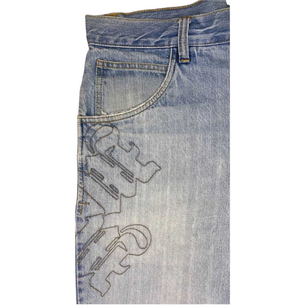 Makaveli Vintage Y2K Tupac Makaveli Denim Shorts … - image 3