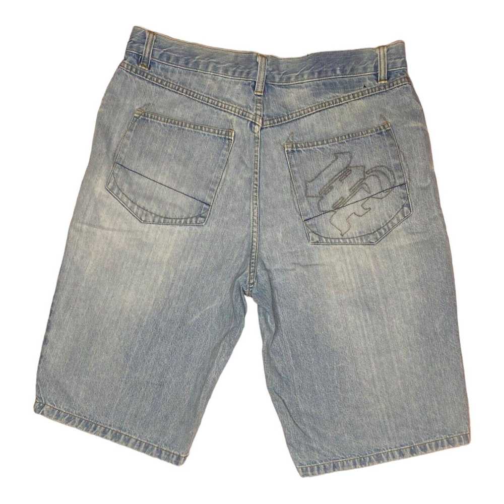 Makaveli Vintage Y2K Tupac Makaveli Denim Shorts … - image 7