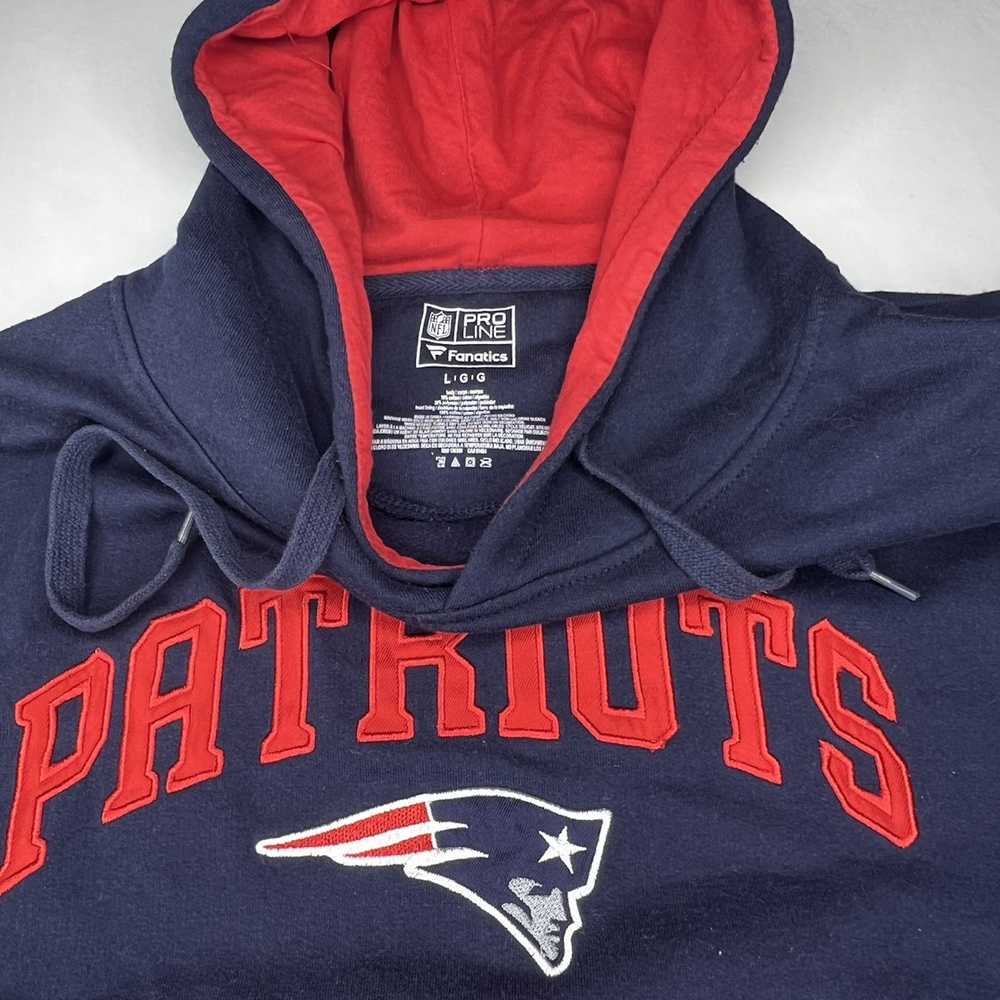 NFL Fanatics proline pullover hoodie large New En… - image 4