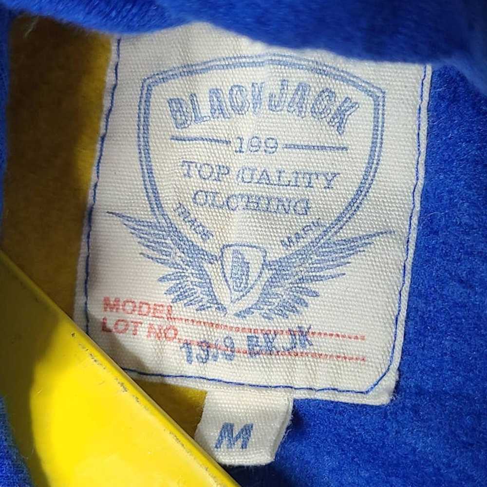 Blackjack Black Jack 90s Color Block Hoodie Sweat… - image 5