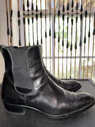 Dior - Dior Timeless Chelsea Boot Gray and Black Patina Calfskin with Dior Oblique Gradient - Size 47 - Men