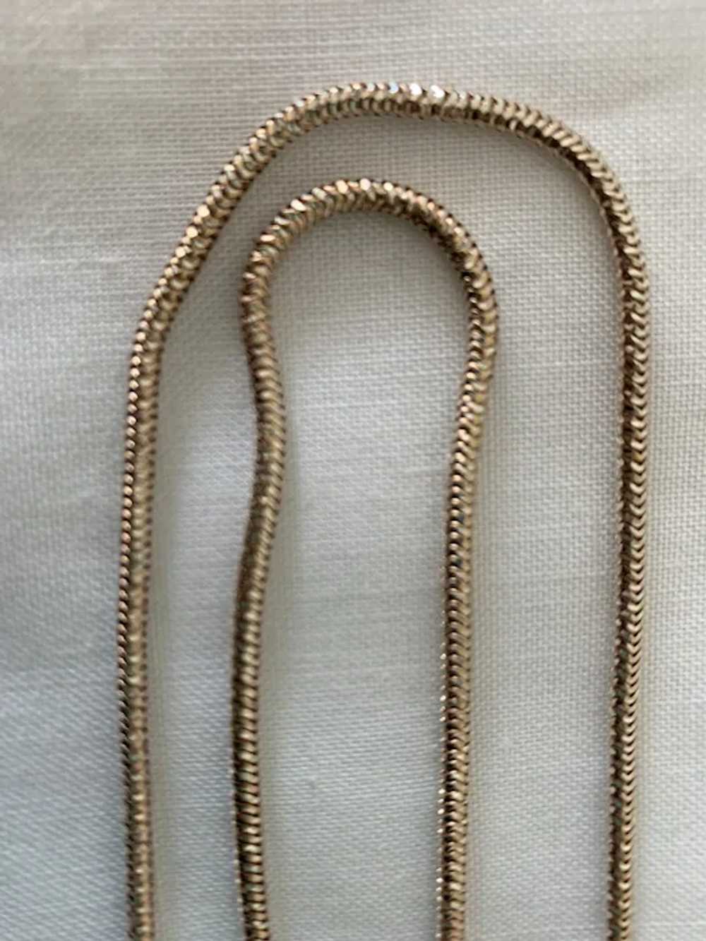 Very Pretty Sterling Chain Necklace - Slightly Go… - image 3