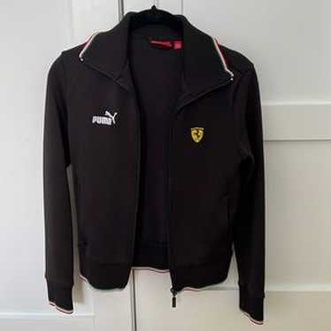 Ferrari ジップアップジャケット 黒 Amazon.com: PUMA Men's Standard Scuderia Ferrari Full Zip