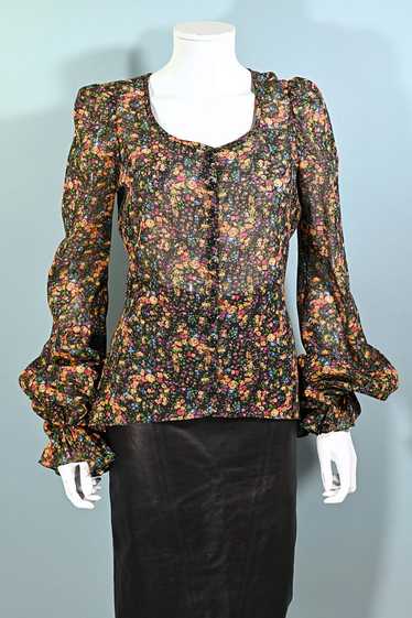 Rare 70s Betsey Johnson Alley Cat, Floral Print Pi