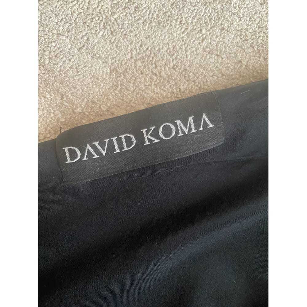 David Koma Wool mid-length dress - image 4