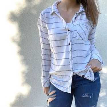 Rails Plaid Stripe Button Down Small - image 1