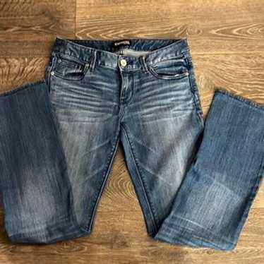 Express Size 6 Stella Low Rise Barely Boot Cut Je… - image 1