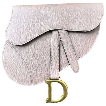 Christian Dior Saddle Nano Pouch Leather Neutral 20255459