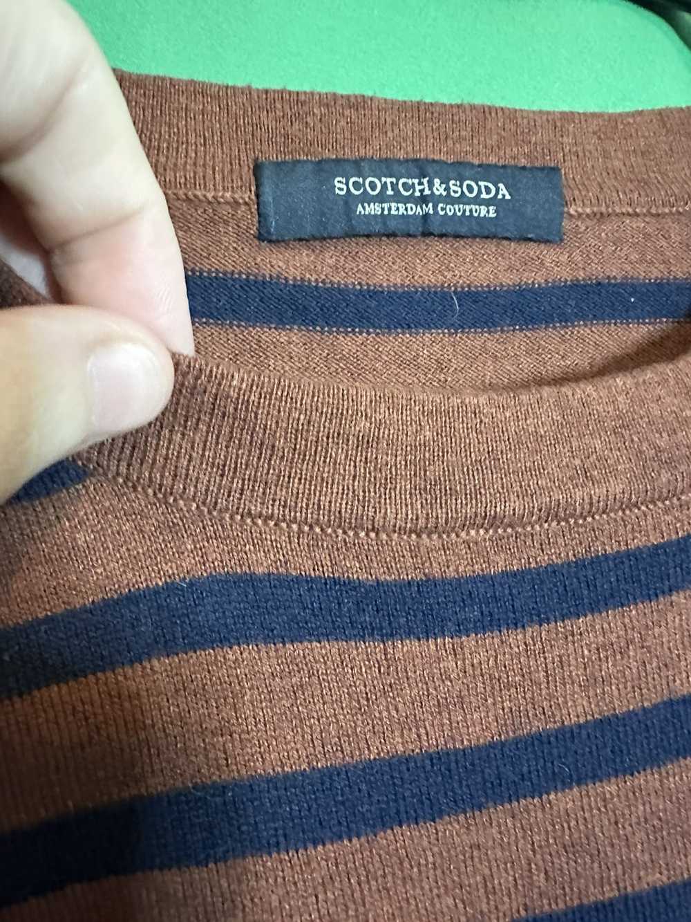 Scotch & Soda Striped cotton & wool knit grunge l… - image 6