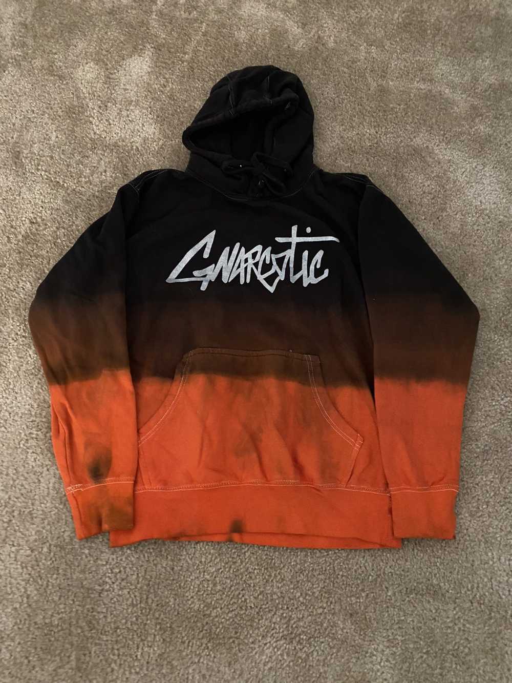 Gnarcotic Gnarcotic Dip Dyed Hoodie SMALL - image 1