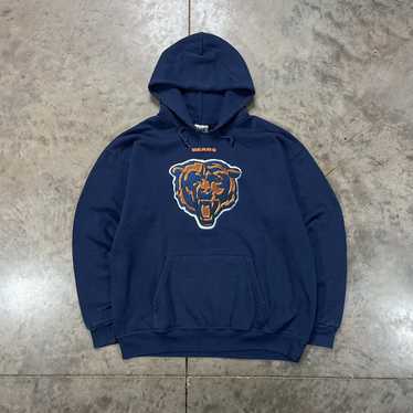 Chicago Bears Zip Up Hoodie, Adult Mens XL, NFL Football, Reworked Vintage,  Made in USA, C91