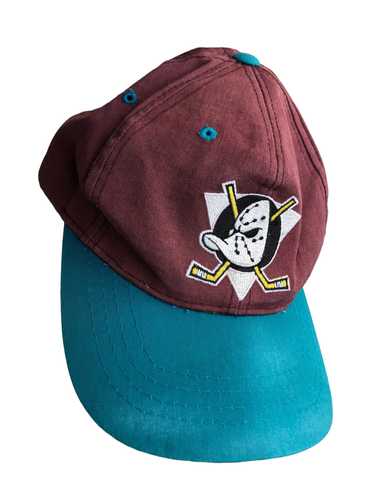 90's Anaheim Mighty Ducks Nutmeg NHL Snapback Hat – Rare VNTG