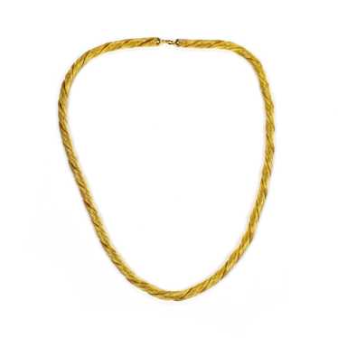 Dior 70s Dior Gold Mesh Rope Chain Necklace - image 1