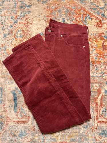 Wide Leg Pleated Corduroy Pants - Brown | Levi's® US