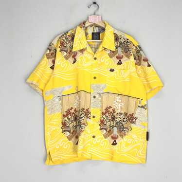 Funky Tiger™ Tropicana Eclipse Button Down Hawaii Shirt -  in