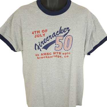 Vintage Firecracker 50 MTB Race T Shirt Vintage Y2