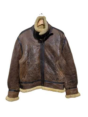 B 3 × Sheepskin Coat × Usaf 🔥VTG SHEEPSKIN COATS… - image 1